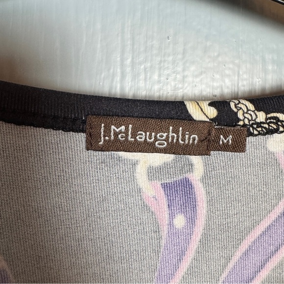 J. Mclaughlin Catalina Cloth Top Sz M Knit Signature Equestrian Print Classic - Picture 11 of 15